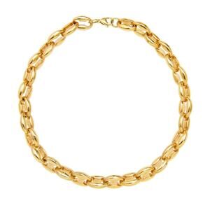 Fallon Toscano Plated Chain Choker Necklace Gold - One Size